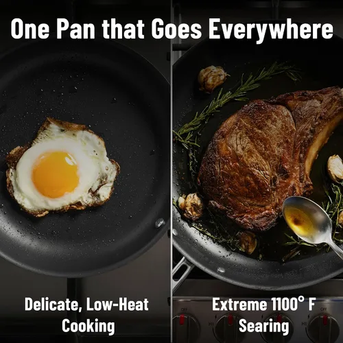 Vista 5 de Misen Carbon Nonstick™ - Sartén de acero al carbono nitrurado, 8 pulgadas