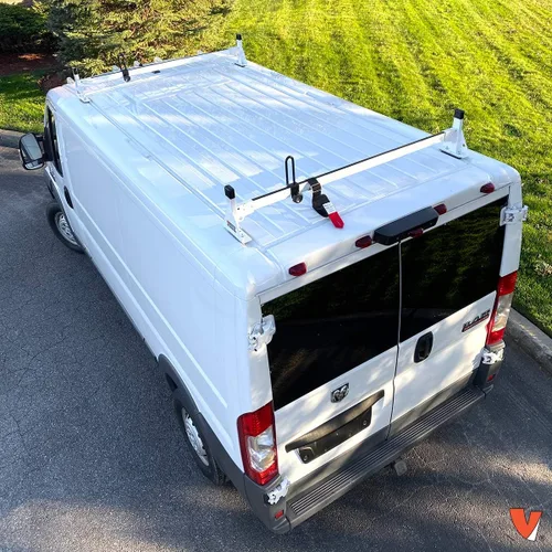 Vista 6 de Sistema de estante H1 de acero para Dodge ProMaster 2013-On, Blanco
