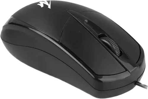 Vista 4 de Tech Magnet Comfort - Mouse con cable USB, 3 botones, sensor óptico de 1200 DPI, alto rendimiento Plug & Play, para escritorio, PC y laptop