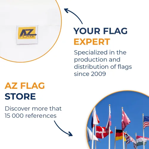 Vista 6 de AZ FLAG - Bandera de Ontario - 3 x 5 pies - Poliéster 100D Canadá - Cartel de la región canadiense de Ontario con dos ojales metálicos - Resistente