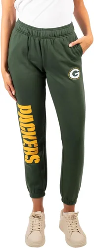 Vista 45 de Ultra Game NFL - Pantalones deportivos de vellón supersuaves para mujer Gris brezo