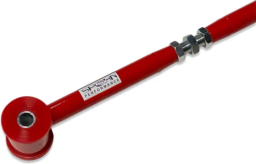 Vista 2 de Spohn TB-104R Barra de riel trasero ajustable con bujes de poliuretano para GM Trailblazer, Envoy, SSR, Bravada 2002-2009 (rojo)