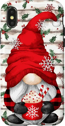 Vista 5 de Cute Christmas Gnome for Women with Hot Cocoa Mug for Xmas Case for iPhone 17