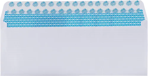 Vista 4 de Aimoh 100 sobres personalizados con adhesivo de seguridad #10 - Personalizados con logo y dirección Tamaño carta 4⅛ x 9½, blancos, 24LB, 100