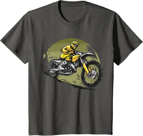 Vista 47 de Camiseta de motocross Supermotard Enduro, Negro, S