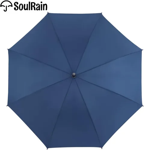 Vista 2 de 48" Arc Classic Wood Handle Umbrella Auto Open Windproof clear Unbreakable Stick Rain Umbrella