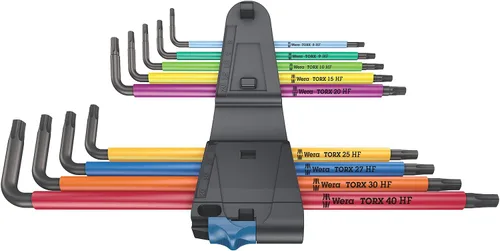 Vista 10 de Wera 05024179001 Juego de llaves Torx L-Key Set 967 Sl/9 con función de retención, MULTI