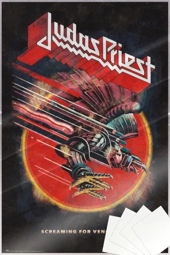 Vista 8 de Judas Priest - Póster de música (Screaming For Vengeance) (Tamaño: 24" x 36") (póster laminado)
