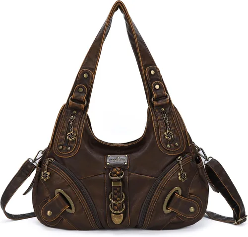 Vista 10 de Angelkiss Hobo Carteras y bolsos para mujeres Bolso de mano para mujeres Carteras grandes Bolsos de hombro diarios Purses, handbags, Handbag
