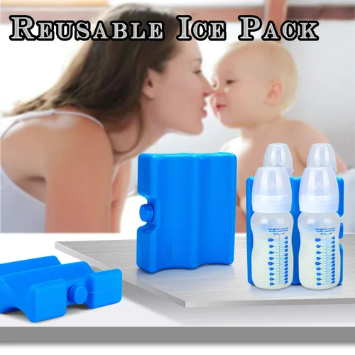 Vista 6 de Teamoy Paquete de hielo de leche materna, bolsa de hielo en botella para almacenamiento de leche materna y lactancia materna, mamá trabajadora