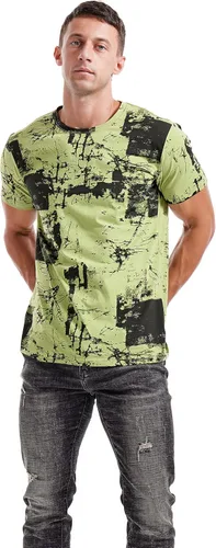 Vista 2 de KLIEGOU Camisetas hipster hiphop para hombre, camisetas con estampado de moda