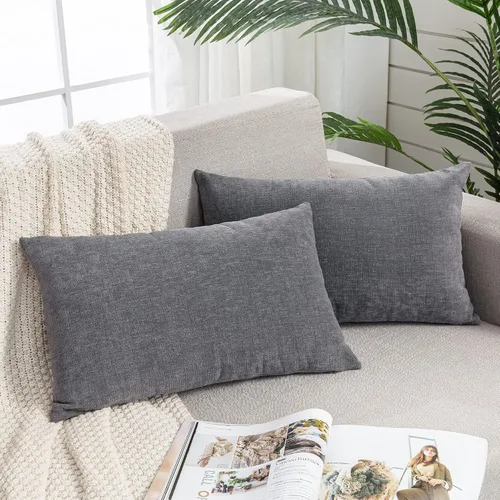 Vista 10 de GAWAMAY - Juego de 2 fundas de almohada decorativas cuadradas de 16 x 16 pulgadas, fundas de almohada de felpilla súper suaves estilo granja