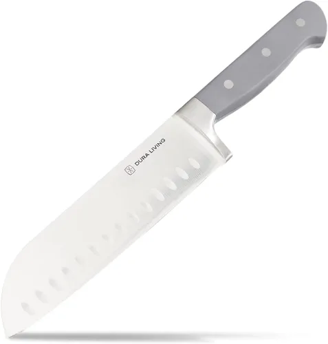Vista 30 de DURA LIVING Juego de 2 cuchillos de cocina de alta calidad, cuchillo utilitario ultraafilado de 5 pulgadas y cuchillo de pelar de 3.5 pulgadas