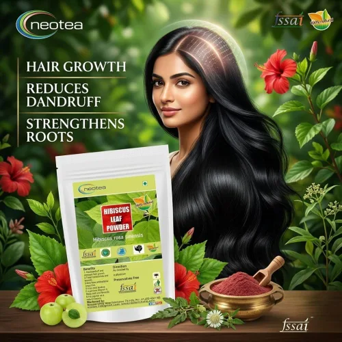 Vista 2 de neotea hibisco hoja en polvo, 300g