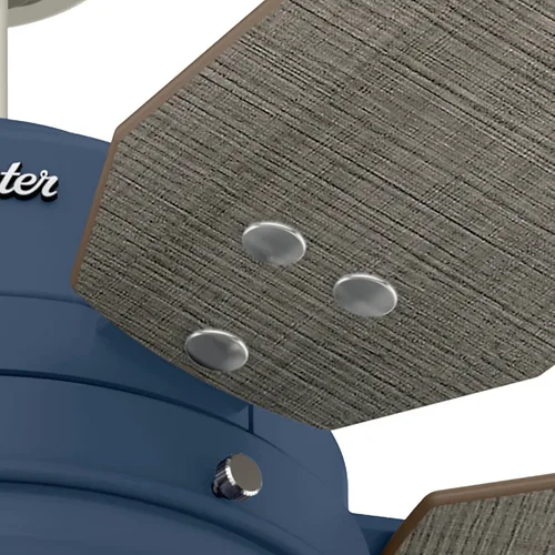 Vista 10 de Hunter Mill Valley 50252 - Ventilador de techo rústico con cadena de tracción, para dormitorio, sala de estar o patio, montaje estándar, sin control