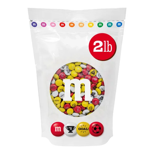 Vista 9 de M&M'S® Brasil Soccer Championship - Caramelos de chocolate a granel, bolsa de 2 libras, caramelos verdes, amarillos y azul oscuro para decoración