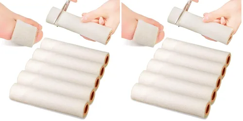 Vista 8 de Tondiamo 6 fundas protectoras de espuma para dedos de los pies, juanetes, martillo, callo, ampolla, dolor (M, beige)