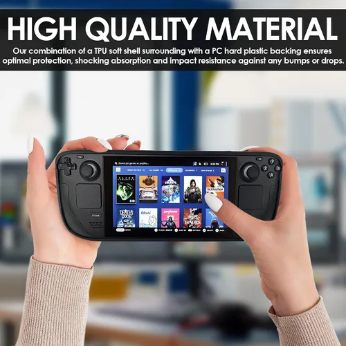 Vista 6 de GAMEHEAD Gaming Accessories - Funda protectora para cubierta de vapor con 4 soportes de ángulo ajustables, partículas antideslizantes, diseño