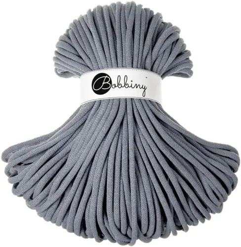 Vista 14 de Bobbiny - Cordón trenzado de macramé jumbo de 9 mm (color aloe), 108 yardas/330 pies