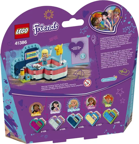 Vista 5 de LEGO Friends Stephanie's Summer Heart Box 41386 Kit de construcción, nuevo 2019 (95 piezas)