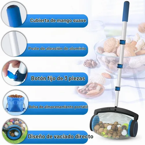 Vista 4 de Zozen Recolector de nueces,Parte superior del selector de nuez,Volcado
