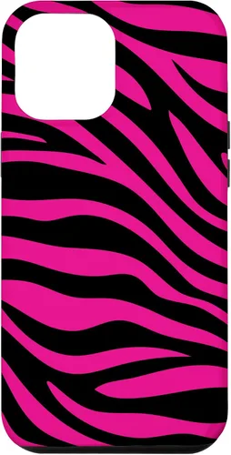 Vista 26 de Zebra Animal Print Pattern Black and Pink Cute Phone Case for iPhone 17