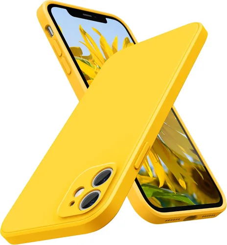 Vista 22 de SURPHY Diseño para Funda iPhone 11 con Protección de Cámara, Diseño Delgado de Borde Recto, Funda de Teléfono de Silicona Líquida para iPhone 11
