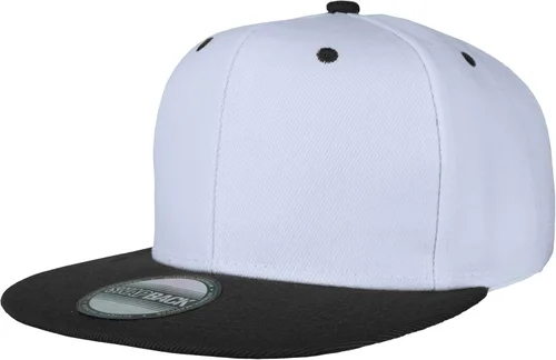 Vista 102 de Gorras Snapback Gelante para Hombres - Gorra de Béisbol con Visera Plana Ajustable - Liso en Blanco Ajustable Negro