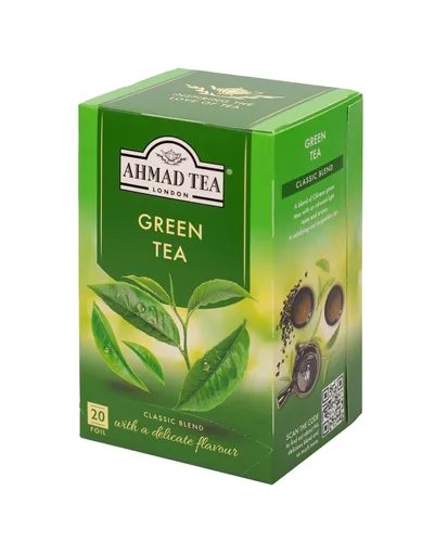 Vista 3 de Ahmad Tea Té verde puro, cajas de 20 unidades (paquete de 6)