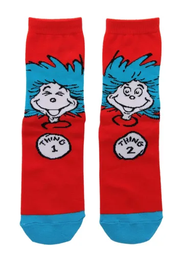 Vista 2 de Calcetas Tipo Crew Thing 1 & Thing 2 Multicolor
