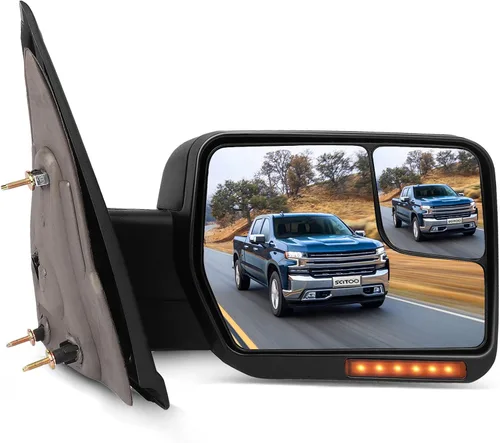 Vista 14 de SCITOO - Espejos retrovisores laterales eléctricos para camioneta Ford F-150 modelos 2004 a 2014, con calefacción y direccionales 2004-2014 F-150