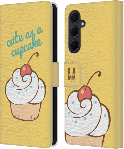 Vista 243 de Head Case Designs Assortment Cupcakes Happiness Leather Wallet Case Compatible with Samsung Galaxy A07 4G Surtido