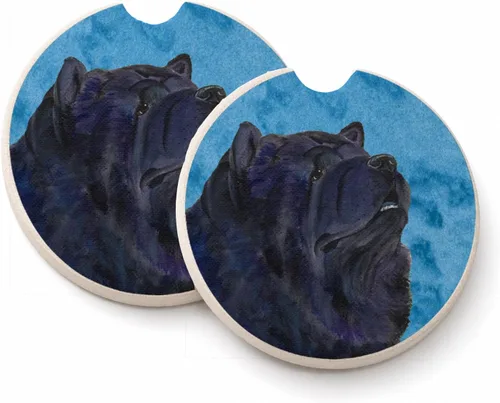 Vista 20 de Caroline's Treasures SS4767-BUCARC - Juego de 2 portavasos para automóvil, diseño de bulldog inglés, absorbentes para automóvil, portavasos
