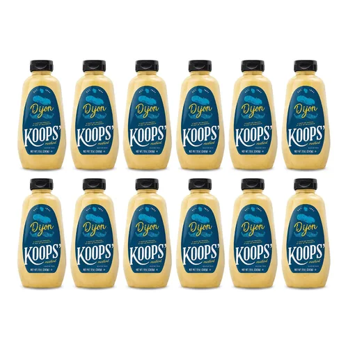 Vista 30 de Koops' Mostaza Arizona Heat - Mostaza dulce y picante, sin gluten, kosher, fabricada en Estados Unidos, a partir de semillas de mostaza de calidad