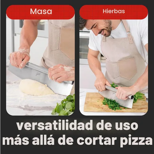 Vista 7 de Hans Grill Cuchilla basculante para cortador de pizza, acero inoxidable