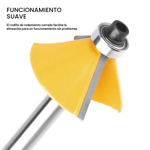 Vista 4 de Juego de 15 brocas de enrutador de 1/4 de pulgada para principiantes