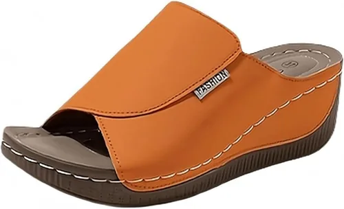 Vista 6 de Sandalias ortopédicas para mujer con soporte para el arco, sandalias cómodas para caminar, sandalias ortopédicas de verano