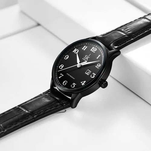 Vista 3 de Gosasa Reloj clásico para mujer, analógico, de cuarzo, con calendario, impermeable, para negocios, para mujer