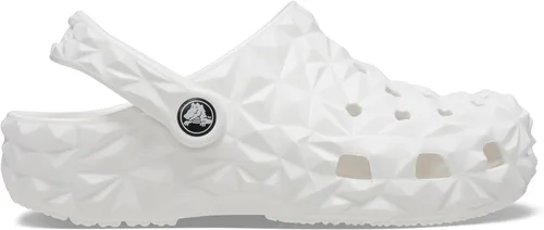 Vista 3 de Crocs Zueco geométrico clásico unisex para adultos K WHI