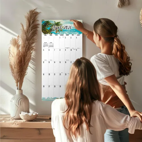 Vista 266 de Calendario de grises africanos 2025 2026 – Planificador mensual de pared de aves africanas – 12 x 18 pulgadas (abierto), calendario de pared