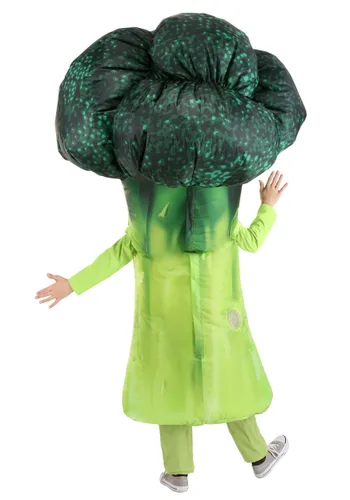 Vista 2 de Disfraz Inflable de Brócoli Delicioso para Niños Multicolor