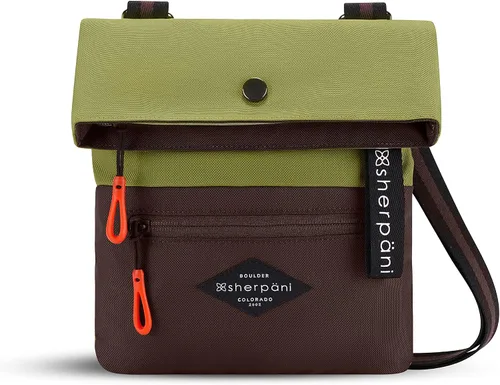 Vista 6 de Sherpani Pica, bolso cruzado pequeño, de nailon, bolso cruzado ligero, bolso cruzado para mujer, Cactus, Bolso bandolera pequeño