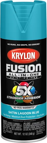 Vista 66 de Krylon Fusion - Pintura en aerosol adhesiva todo en uno para uso en interiores y exteriores, 12 onzas, vidrio de playa
