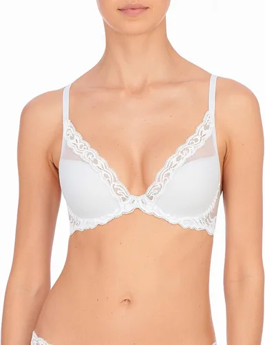 Vista 42 de Natori - Sujetador de encaje para mujer con inmersión, diseño de plumas Cafe