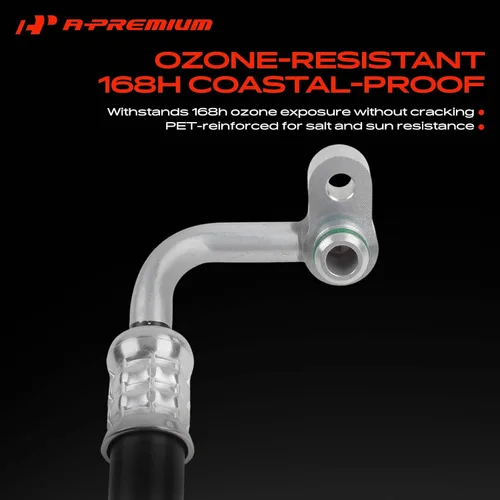 Vista 3 de A-Premium Conjunto de manguera de línea de descarga de A/C compatible