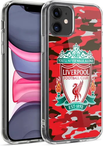 Vista 141 de Head Case Designs Funda de gel con licencia oficial del Liverpool Football Club Away Colourways Crest Camou [protección de grado militar] compatible