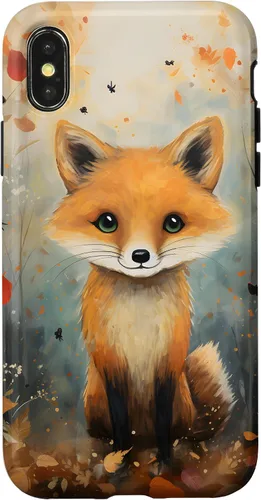 Vista 5 de Cute Fox Fall Woodland Forest Autumn Leaves Case for iPhone 17