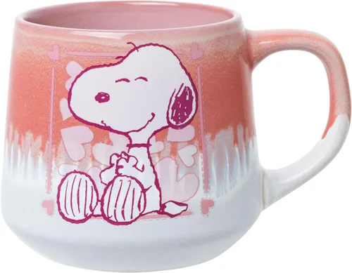 Vista 2 de Silver Buffalo Peanuts Featuring Snoopy Racing Team Finish Line 3D Sculpted Handle Ceramic Mug, 20 Ounces
