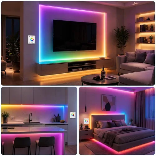 Vista 7 de Interruptor de atenuación LED RGBW, atenuador remoto inalámbrico LED RF