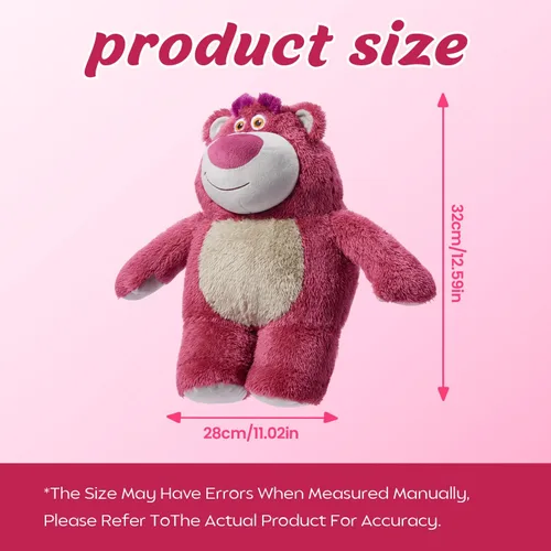 Vista 5 de MINISO Juguete de peluche de Disney Lotso de 12.6 pulgadas, animales